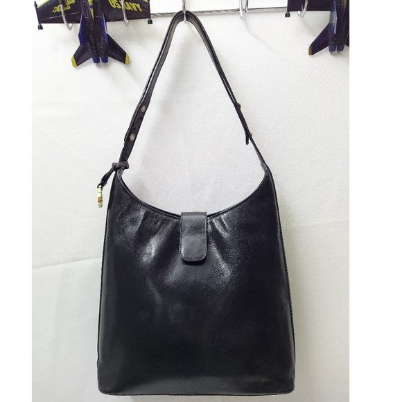 Brahmin Bags Brahmin Black Smooth Leather Convertible Crossbody